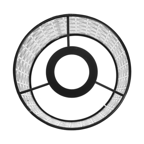 CONGARTENO zylindrischer Lampenschirm modern Schatten Lampenschirm für Bürolicht zeitgenössisch Decke Metalllampenschirm Lampenzubehör Lampenschirme für Nachttischlampen Black von CONGARTENO