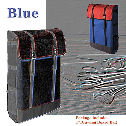 CONGRUI 4K Schultertasche aus Segeltuch, Reise-Schulter, Skizzenblock, Zeichentasche, wasserdicht, tragbar (blau) von CONGRUI