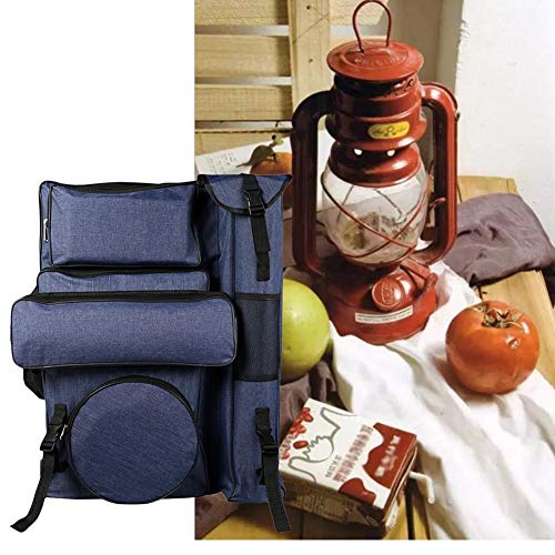 CONGRUI 4K Sketch Gouache Skizzierstaffelei Tasche Aufbewahrungstasche Rucksack Großes Fassungsvermögen (Blau) von CONGRUI