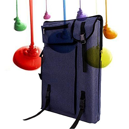 CONGRUI Aluminium-Feld-Staffelei, Canvas-Tasche und Staffelei-Set, Kunst, kreative Staffelei, Tafeln, Staffeleien, Rucksack (Dunkelblau, Canvas-Tasche) von CONGRUI