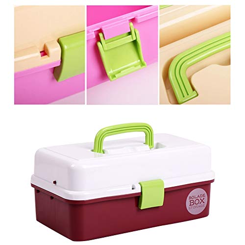 CONGRUI Art Toolbox Aufbewahrungsbox für Künstler, Malerei, Medizin, 32,8 x 19,8 x 15 cm, Braun von CONGRUI