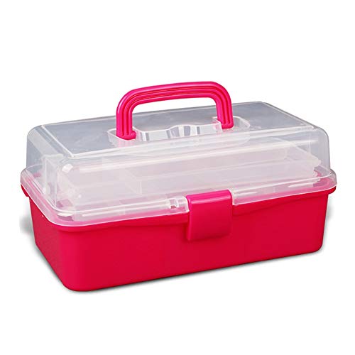 CONGRUI Aufbewahrungsbox für Stickereizubehör, Diamant-Malerei, Werkzeugkasten, DIY-Diamant-Mosaik-Werkzeuge, 32,6 x 19 x 14,5 cm, Rosa CONGRUI Aufbewahrungsbox für Stickereizubehör, Diamant-Malerei, Werkzeugkasten, DIY-Diamant-Mosaik-Werkzeuge, 32,6 x 19 x 14,5 cm, Rosa von CONGRUI