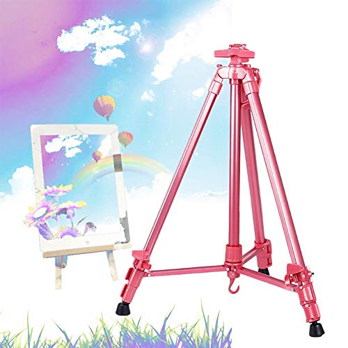 CONGRUI Doppelschichtige Staffelei, Aluminiumstativ für Mal- und Displayzubehör, Staffelei, Ständer, Hochzeit, Rosa CONGRUI Doppelschichtige Staffelei, Aluminiumstativ für Mal- und Displayzubehör, Staffelei, Ständer, Hochzeit, Rosa von CONGRUI
