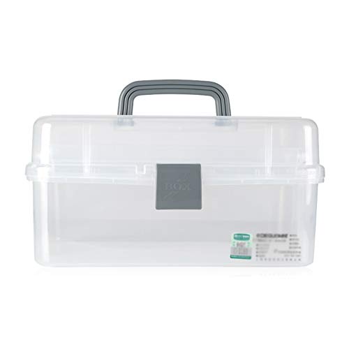 CONGRUI Freischwinger Künstler-Bastelkasten mit 3 Ablagen, tragbar, minimalistisch, Zeichenbox für Künstler (weiß) von CONGRUI
