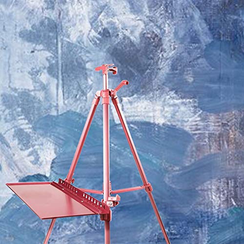 CONGRUI Höhenverstellbare Staffelei, Halterung, Kunst, Beruf, faltbar, Handschüttel-Staffelei, tragbar (Rosa) von CONGRUI