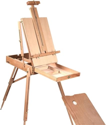 CONGRUI Holzstaffelei, tragbar, zusammenklappbar, französische Tischstaffelei zum Zeichnen, Ölfarben, Skizzenbox, Stativ, Malstaffelei für Künstler, Kunstbedarf CONGRUI Holzstaffelei, tragbar, zusammenklappbar, französische Tischstaffelei zum Zeichnen, Ölfarben, Skizzenbox, Stativ, Malstaffelei für Künstler, Kunstbedarf von CONGRUI
