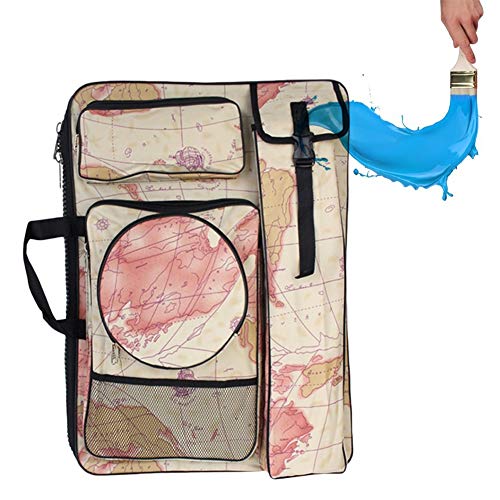 CONGRUI Künstlermappe, Tragetasche, Schultertasche für Paletten, Farben, Pinsel, Bleistifte, 66 x 59,6 cm (D) von CONGRUI