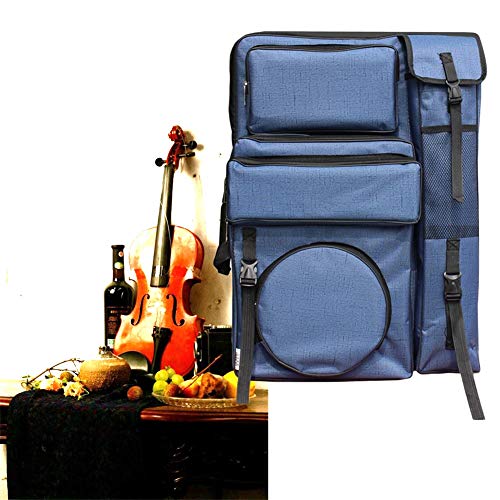 CONGRUI Malen für drinnen und draußen, ideal für Leinwand, tragbar, einzelne Rückseite, doppelte Rückseite, Zeichenbrett-Tasche (blau) von CONGRUI