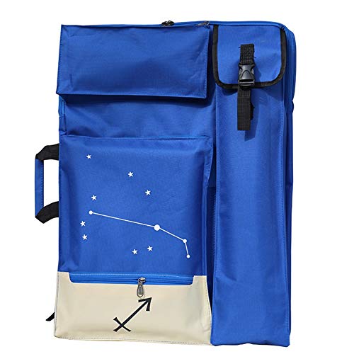 CONGRUI Rucksack 4K Schultermalerei Staffelei Tasche Sternbild Muster Malerei Paket Kunstausrüstung 66 x 50 cm (blau) von CONGRUI