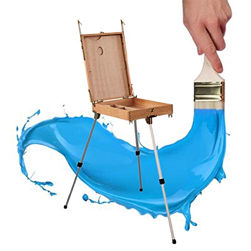 CONGRUI Staffelei Aufbewahrungsbox Set Buchenholz Ölgemälde Box Tragbare Schublade Design Rutschfest CONGRUI Staffelei Aufbewahrungsbox Set Buchenholz Ölgemälde Box Tragbare Schublade Design Rutschfest von CONGRUI