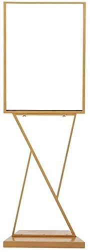 CONGRUI Staffelei Beschilderung Multifunktions-Poster Korrosionsbeständigkeit Propaganda-Röhre Unterstützung Outdoor Aktivität Anwendbare Szene Dreieck Halterung Metall (Eisen) (Gold) von CONGRUI