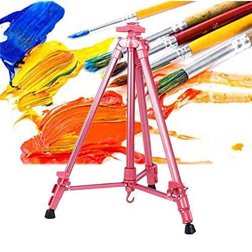 CONGRUI Staffelei-Rückseite, verstellbare Staffelei und Flip-Charts, verstellbare Display-Staffeleien (Rosa) von CONGRUI