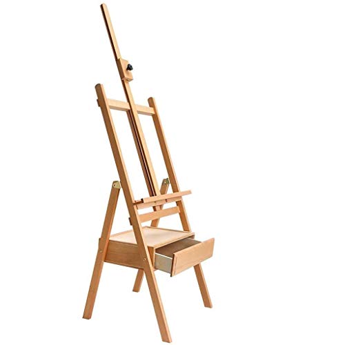 CONGRUI Staffelei Schublade Holz Zeichenbrett Skizzenhalterung Erwachsene Kinder Multifunktionale Werbewerbung Malerei Ausstellungen Anwendbarer Anlass Buchenholz (Holzfarbe) von CONGRUI