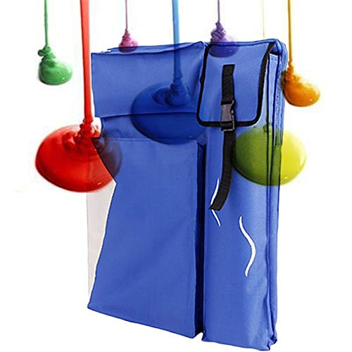 CONGRUI Staffelei-Ständer für Bilderrahmen, Staffelei, Ständer für Flipcharts, große Kapazität, Staffeleien, Rucksack (Blau, Canvas-Tasche) von CONGRUI