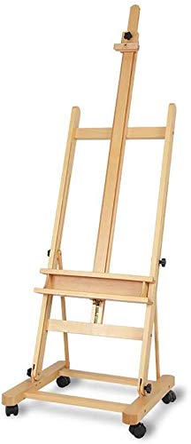 CONGRUI Staffelei Staffelei Malständer Buche Display Holz Zeichenhalter verschiedene Böden verstellbare Beine Rollen-Design ungleichmäßig einfache Lagerung CONGRUI Staffelei Staffelei Malständer Buche Display Holz Zeichenhalter verschiedene Böden verstellbare Beine Rollen-Design ungleichmäßig einfache Lagerung von CONGRUI
