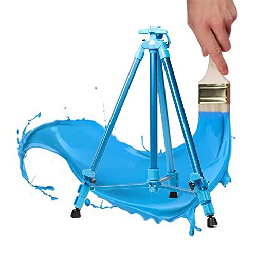 CONGRUI Staffelei aus Aluminiumlegierung, für Schulen, Büros, tragbare und verstellbare Display-Staffeleien (blau) von CONGRUI