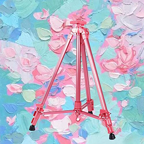 CONGRUI Staffelei für Hochzeit, Willkommensschild, Staffelei für Klassenzimmer, Aluminium-Feldstaffelei (Rosa) von CONGRUI