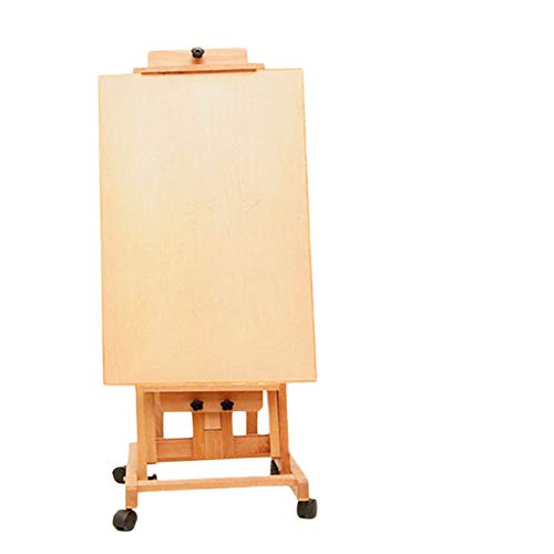 CONGRUI Staffelei für Teller, Staffelei, Ständer, Staffelei, Wagen, Skizze, Ölgemälde, Regal, bewegliche Kunststaffelei (Staffelei + 2K-Zeichenbrett) von CONGRUI