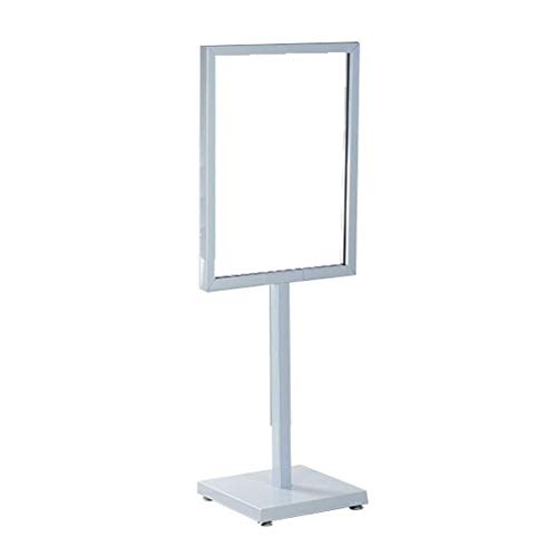 CONGRUI Staffeleiführungssysteme, Multifunktions-Kartenschlitz, Bilderrahmen, Staffelei, Ausstellungsständer, Innenhöfe, Doppelstab-Design, anwendbare Szene, Metall (Weiß, 45 x 45 x 163 cm) von CONGRUI