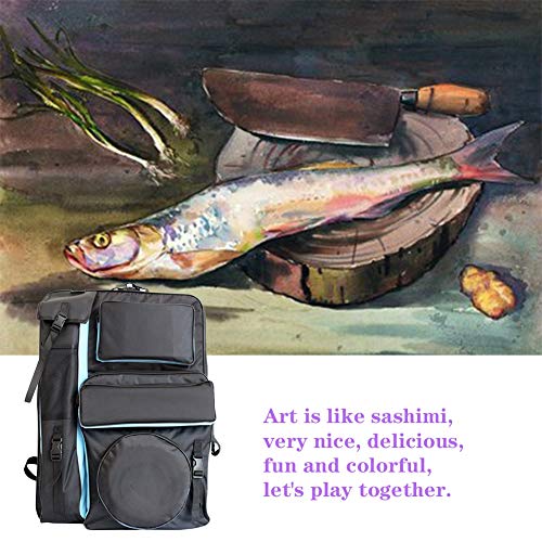CONGRUI Tasche für technische Zeichenbretter, wasserdicht, tragbar, Kunstset, Skizzenblock, Tasche, Kunstbedarf, 66 x 48 cm (blau) von CONGRUI