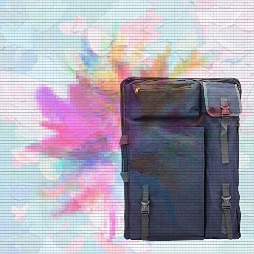 CONGRUI Tasche für technische Zeichentafel, Kunstbedarf, Aufbewahrungstasche, Kunst-Rucksack, große Kapazität, Staffeleien, Rucksack (blau) von CONGRUI