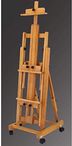 CONGRUI Teleskop-Staffelei, parallel, vertikal, Doppelzweck, multifunktionale Halterung, Staffelei, natürliche Textur, klar, gute Härte, ideale Wahl, Buche (Holzfarbe) von CONGRUI