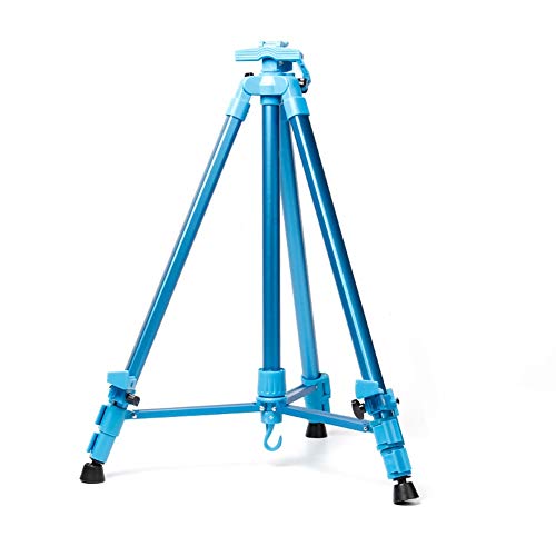 CONGRUI Zusammenklappbare Aluminium-Staffelei mit Tragetasche für Künstler, Outdoor, Skizzieren, Malen, Kunstbedarf (blau) von CONGRUI