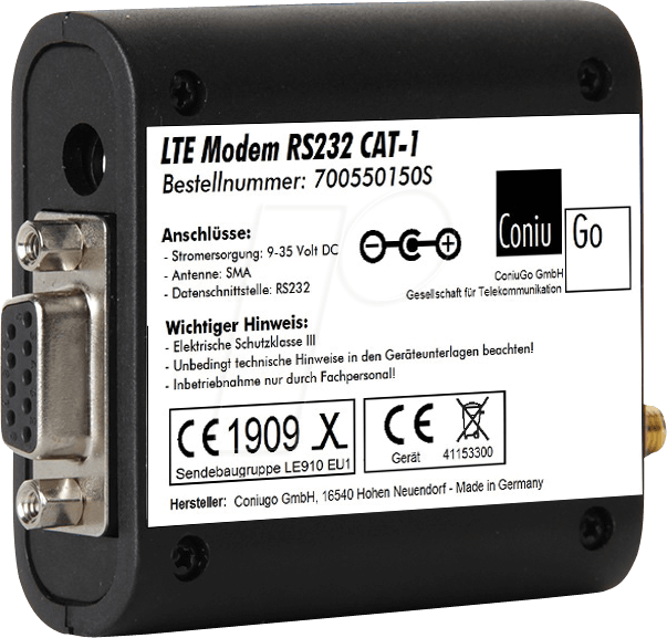 CONIU 700550150S - LTE Modem RS232 CAT 1 von CONIUGO