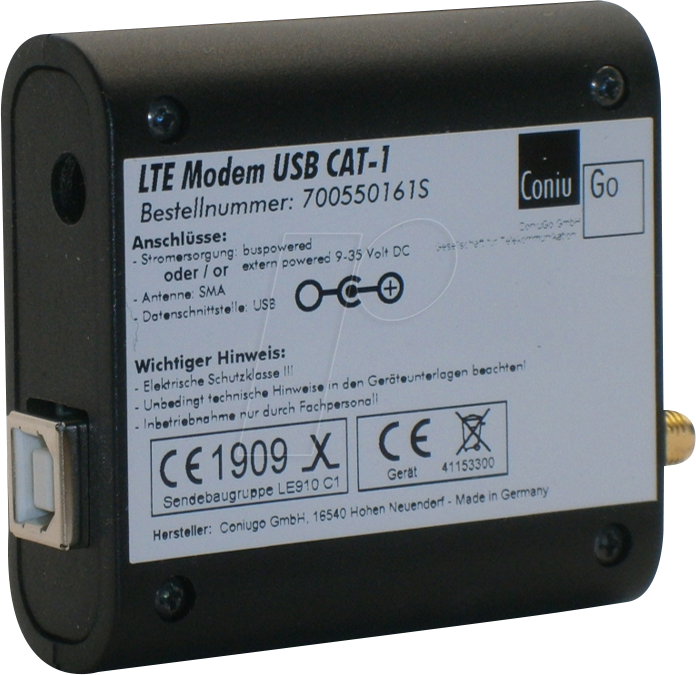 CONIU 700550161S - LTE Modem USB dualpowered CAT 1 von CONIUGO