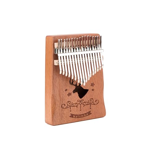 CONJURER Kalimba 17 Key Thumb Piano,Coffee Deer von CONJURER