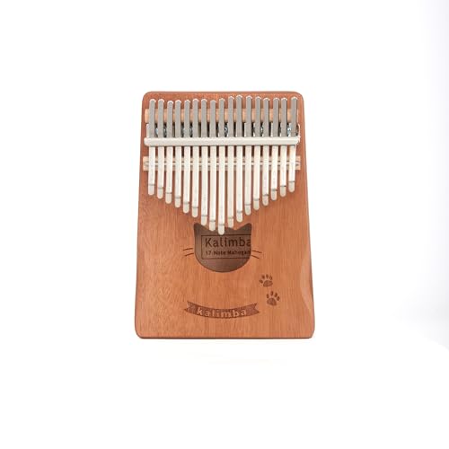 CONJURER Kalimba Daumenklavier mit 17 Tasten, Kaffeekatze von CONJURER
