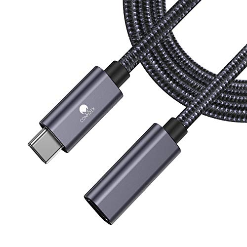 USB C Verlängerung CONMDEX Typ C Stecker auf Buchse 0,5M Kabel USB3.2 Gen2 Verlängerungskabel (10Gbit/s),100W Lade,4K Video Sync Datenladekabel Kompatibel mit PSVR2 M1 M2 MacBook,Galaxy S23/S22,Tab S8 von CONMDEX