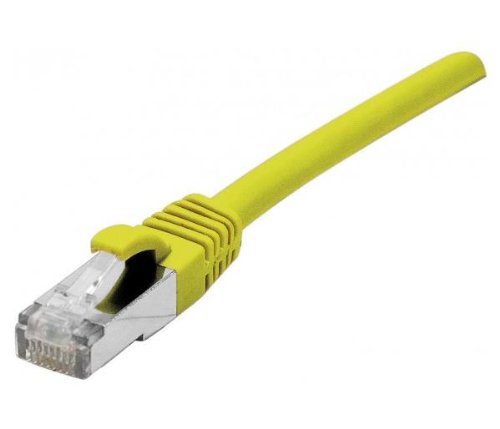 CONNECT 0,30 m Kupfer RJ45 Cat. 6 a S/FTP LSZH, snagless, Patch Schnur – Gelb von CONNECT