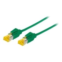 CONNECT 1,50 m Full Copper RJ45 S/FTP CAT 6 A, LSOH Patchkabel, Knickschutztülle, grün, von CONNECT