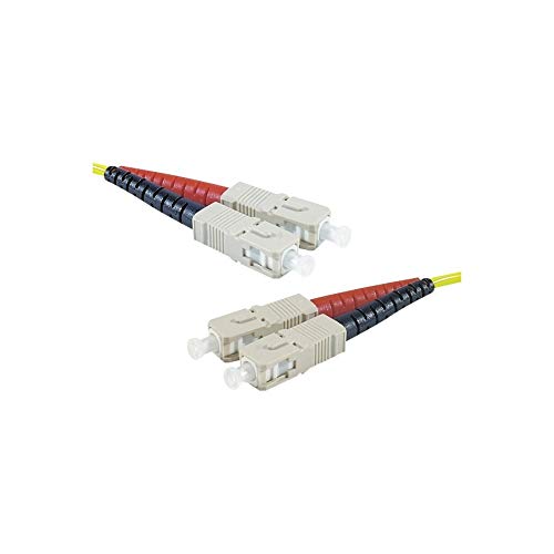 CONNECT 1 m OS2-9/125 LSZH SC/SC Fiber Duplex Patch Schnur – Gelb von CONNECT