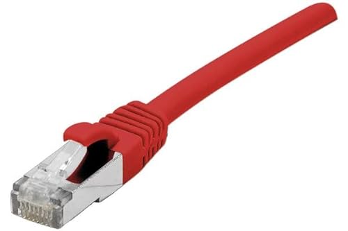 CONNECT 7,50 m Full Copper RJ45 Cat. 6 a S/FTP LSZH, snagless, Patch Cord – rot von CONNECT