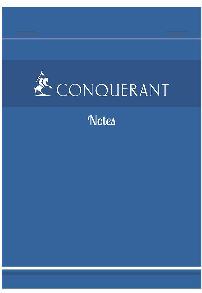 CONQUERANT SEPT Notizblock Notes, kariert, 105 x 148 mm von CONQUÉRANT SEPT