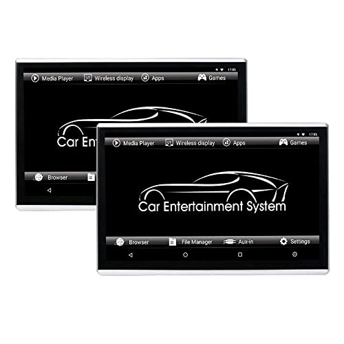 CONRAL 2er Pack Auto Kopfstützen Monitor Unterhaltungssystem, 11,6 Zoll IPS 1080P Touchscreen Auto Rücksitz Video Player, Unterstützung für Bluetooth, HDMI und WLAN Verbindung, für iPhone und Android von CONRAL