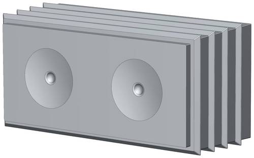 CONTA-CLIP KDS-DES 2X10,5 GR Dichtelement Thermoplastisches Elastomer Grau 5St. von CONTA-CLIP