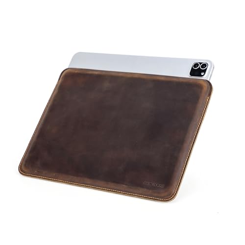 CONTACT'S FAMILY Hülle für 11 Zoll iPad Pro, Schlanke Schutzhülle aus Leder Kompatibel mit iPad Pro 11"(Horizontales Modell) von CONTACT'S FAMILY