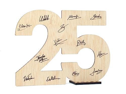 CONTRAXT 25 jahre geburtstag jubiläum deko. Geburtstagskarte Jubiläum 25 jähriges jahre dienstjubiläum geschenk hochzeitstag silberhochzeit verheiratet jahrestag männer frau happy birthday (25) von CONTRAXT