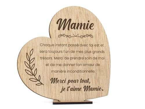 CONTRAXT Cadeau carte grands-mère original. Idee cadeau carte Fete des Grands-Mères Grand-mère Bois anniversaire grand-mère mère noël originale 3d fait à la main (Grand-mère) von CONTRAXT