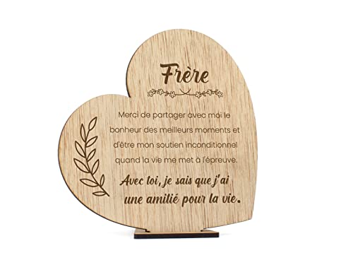 CONTRAXT Carte Frère en bois. Cadeau original pour frère Carte d'anniversaire pour un Frère Idées cadeaux pour un frère Carte de voeux en bois pour frère (Frère) von CONTRAXT