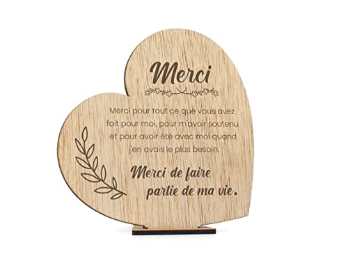 CONTRAXT Carte de remerciement en bois. Cadeaux pour remercier des amis spéciaux Cadeaux originaux cadeaux d'anniversaire adieu ami ami homme femme cartes de remerciement (Merci) von CONTRAXT