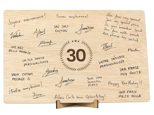 CONTRAXT Geschenke 30 geburtstag frauen männer karte. perlenhochzeit geschenke deko männer geschenk cheers 30 years jubiläum jahre hochzeitstag geburtstag 3d glückwunschkarte ideen frau (30) von CONTRAXT