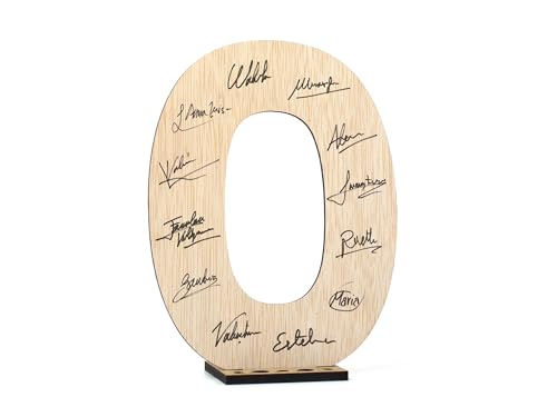 CONTRAXT Glückwunschkarte zum Geburtstag und Jubiläen, Holznummer 0 Postkarte oder Gästebuch, originelles Geschenk zum Geburtstag, Jahrestag, Freunde Mann Frau (0) von CONTRAXT