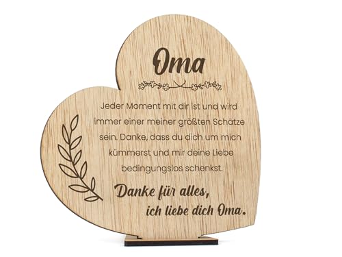 CONTRAXT Großmuttertags Karte Oma aus Holz. Karte Beste Oma großmuttertag großmuttertagsgeschenk karte großmuttertag großmuttertagskarte herzlichen glückwunsch oma (Oma) von CONTRAXT