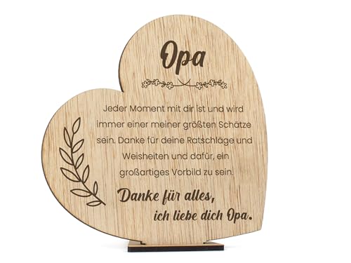 CONTRAXT Großvatertags Karte Opa aus Holz. Karte Bester Opa großvatertag großvatertagsgeschenk karte großvatertag großvatertagskarte herzlichen glückwunsch für opa (Opa) von CONTRAXT