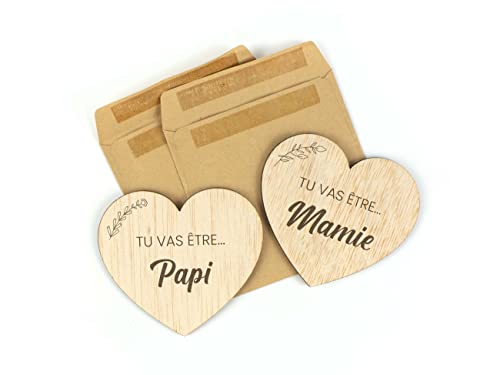 CONTRAXT Idée cadeau annonce grossesse grand parents. Idee carte cadeau futur grand parent papy annonce grossesse originale grand parent mamie papi naissance surprise (Grand parents) von CONTRAXT