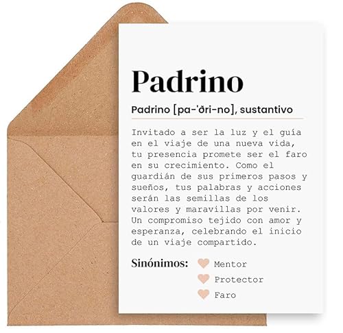 CONTRAXT Originelle Geschenkkarte, Petition Paten des Babys, Postkarte, originelle Geschenkidee zum Fragen, Sie möchten mein Pate sein, Petition Pate, Taufe oder Paten des Babys (Pate) von CONTRAXT